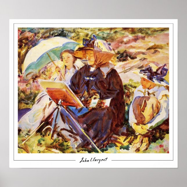 Poster John Singer Sargent Zedign Cartaz de Arte #113-2 (Frente)