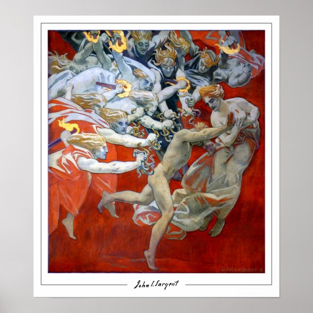 Poster John Singer Sargent Zedign Cartaz de Arte #167-2 (Frente)
