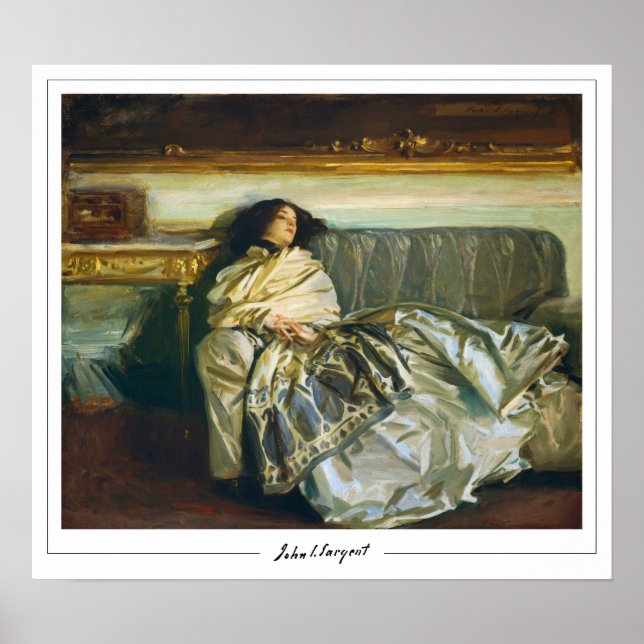 Poster John Singer Sargent Zedign Cartaz de Arte #16-2 (Frente)