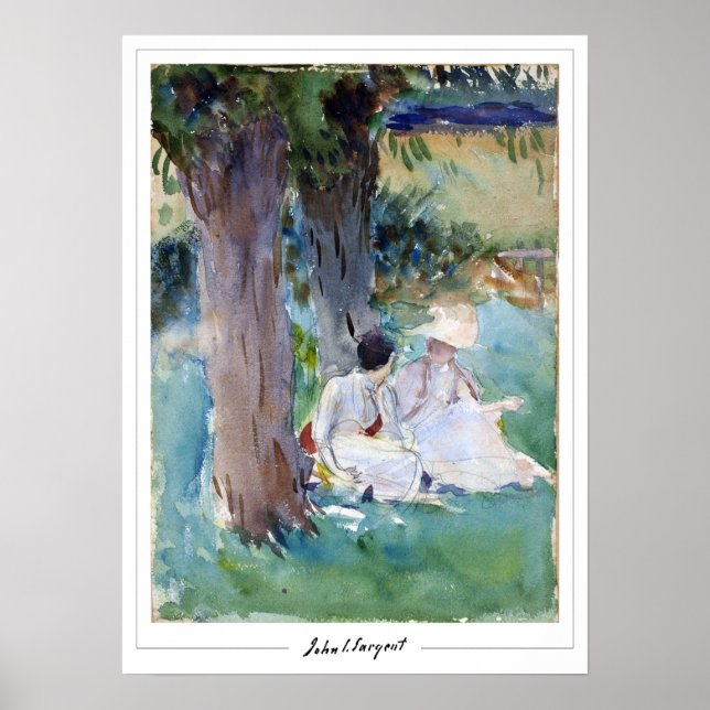 Poster John Singer Sargent Zedign Cartaz de Arte #321-2 (Frente)