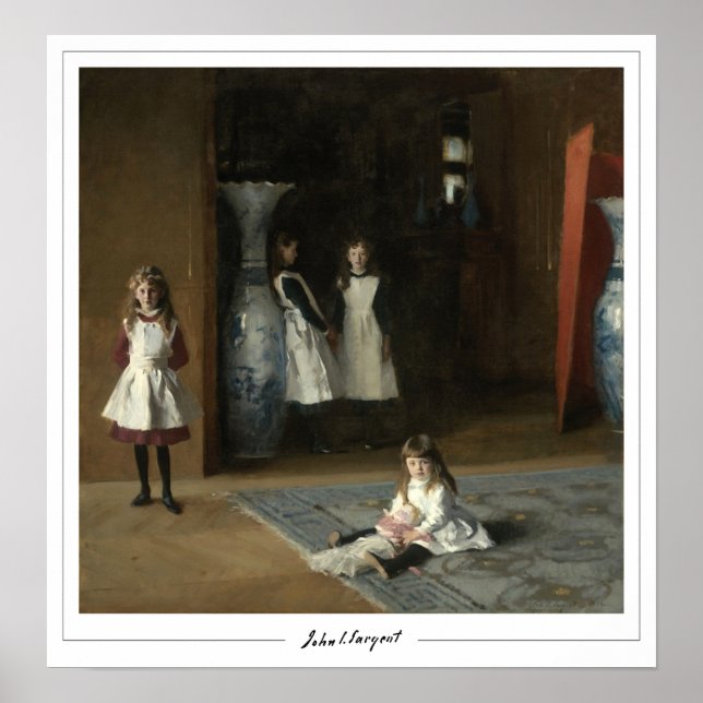 Poster John Singer Sargent Zedign Cartaz de Arte #37-2 (Frente)
