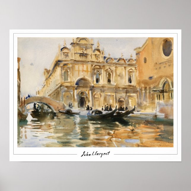 Poster John Singer Sargent Zedign Cartaz de Arte #5 (Frente)