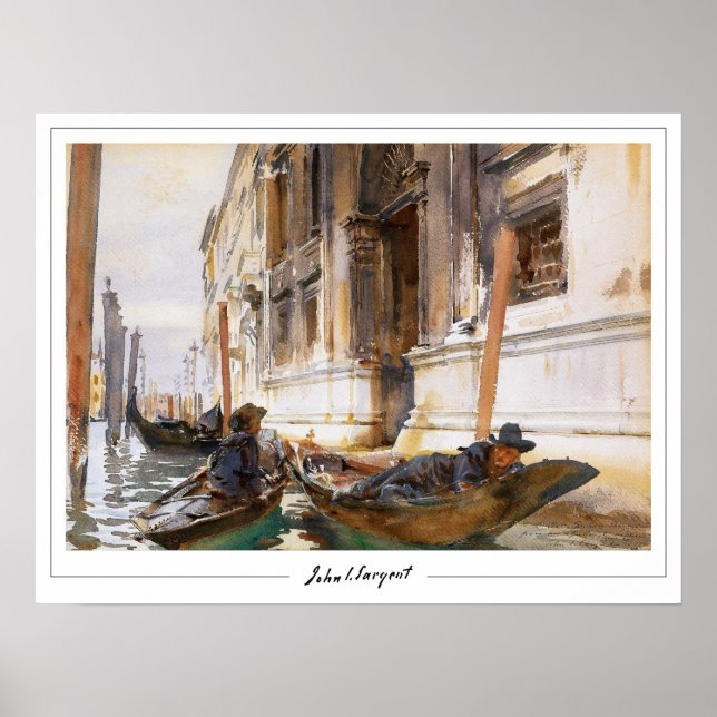 Poster John Singer Sargent Zedign Cartaz de Arte #9-2 (Frente)