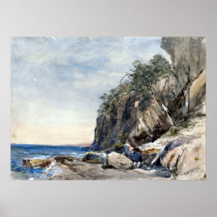 Poster John Skinner Prout The Dergo Crags, Hobarton