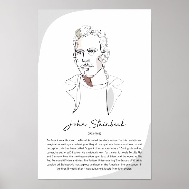 Poster John Steinbeck (Frente)