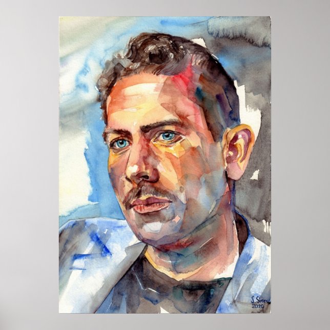 Poster John Steinbeck Portrait (Frente)