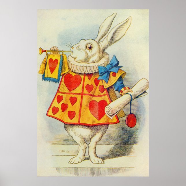 Poster John Tenniel | Coelho Branco (Frente)