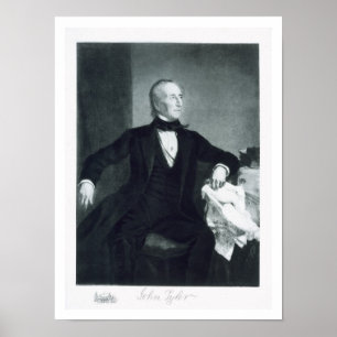 Poster John Tyler, 10o Presidente dos Estados Unidos de