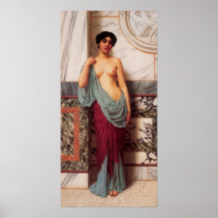 Póster John William Godward - no Thermae