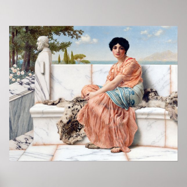 Poster John William Godward Reverie (Frente)