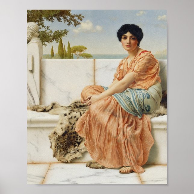 Poster John William Godward - Reverie (Frente)