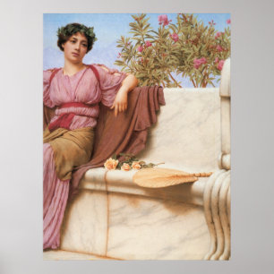 Póster John William Godward - Tranquillity 1914