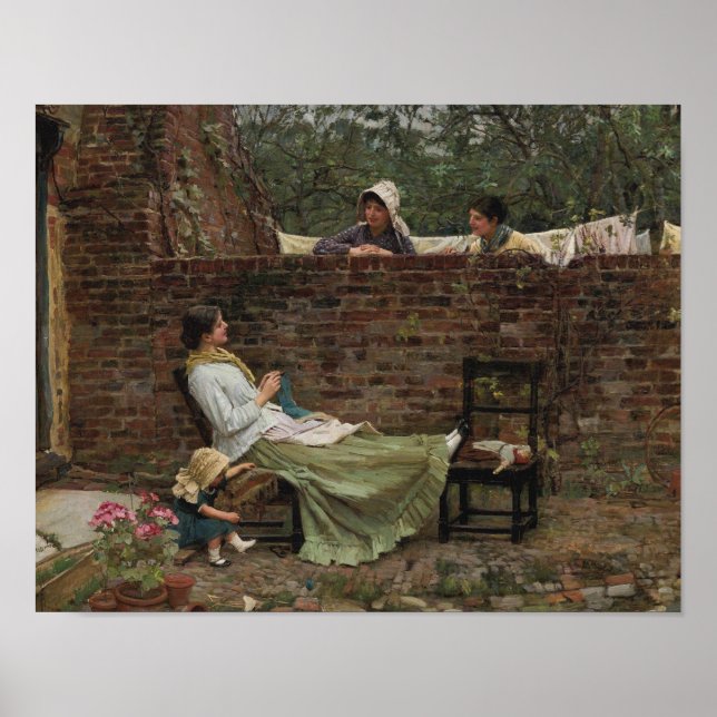 Poster John William Waterhouse - Bons Vizinhos (Frente)