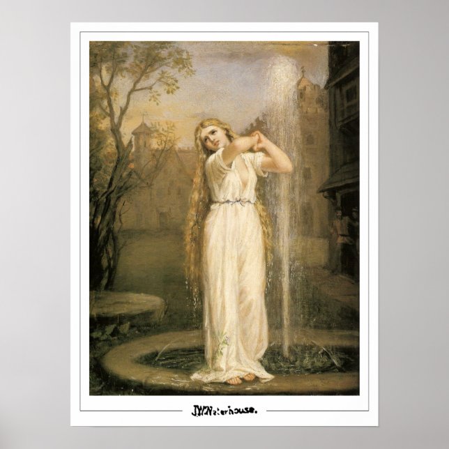 Poster John William Waterhouse Cartaz de Arte Zedign #11 (Frente)