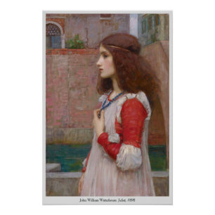 Póster John William Waterhouse Juliet Shakespeare 1898
