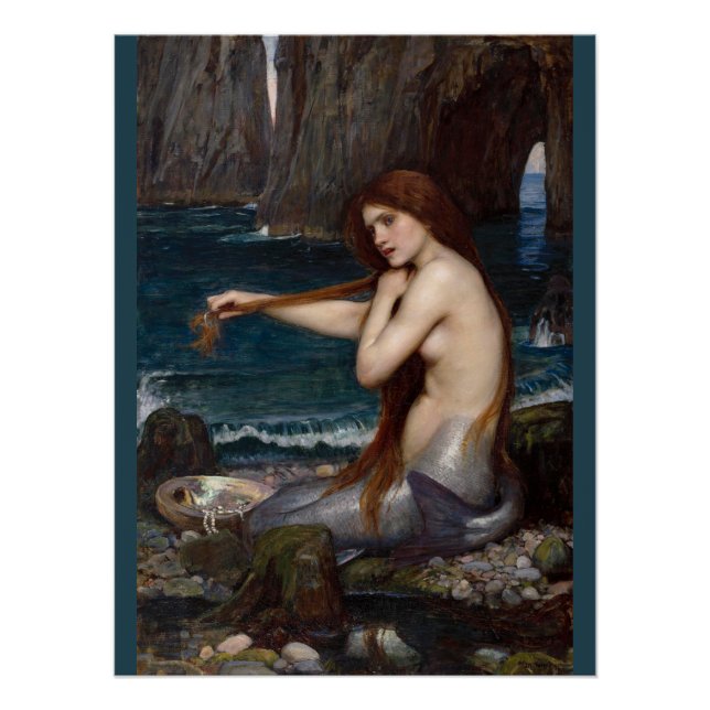 Póster John William Waterhouse Mermaid CC0795 (Frente)