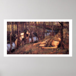 Poster John William Waterhouse - Naiad