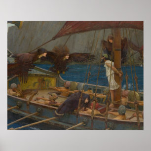 Póster John William Waterhouse - Ulysses e as Sirens