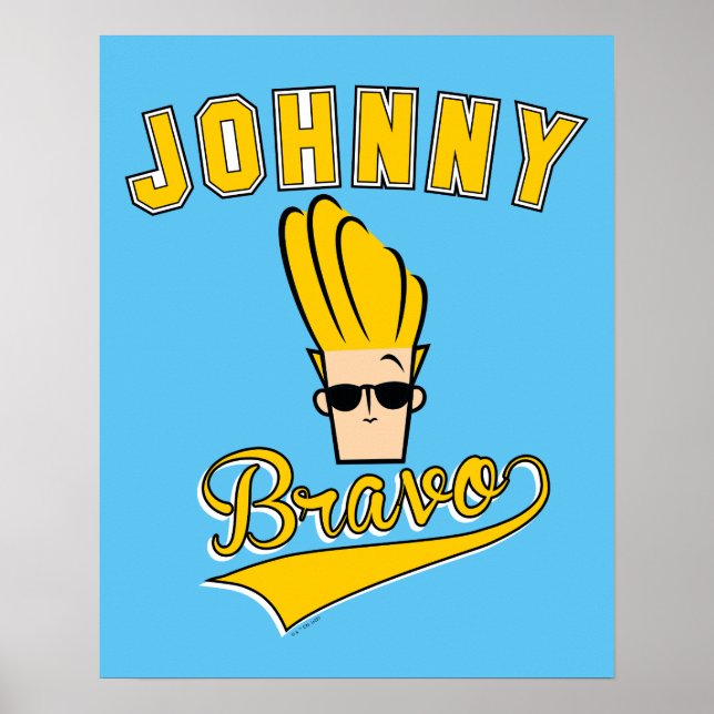 Poster Johnny Bravo Collegiate Graphic (Frente)