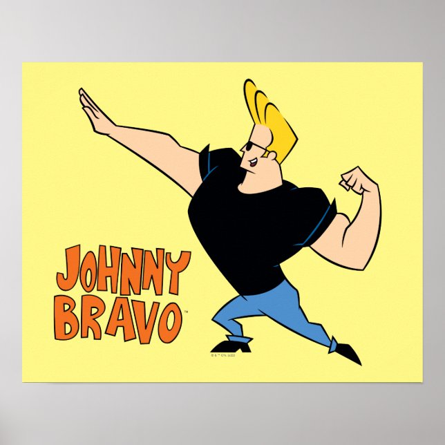 Poster Johnny Bravo Flexing (Frente)
