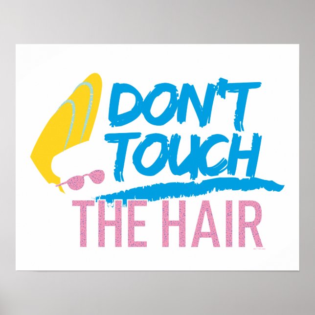 Poster Johnny Bravo - Não Toque na Grafia do Cabelo (Frente)