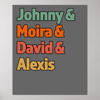 Poster Johnny Moria David Alexis Excelente Gift para a TV
