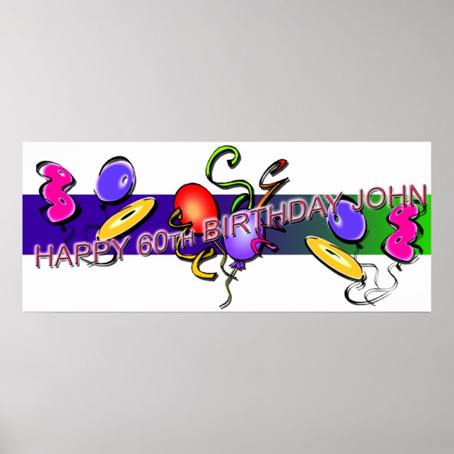 Poster John's 60th (Frente)