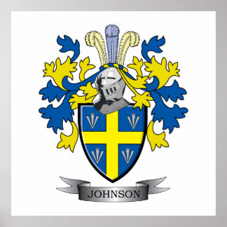 Póster Johnson Casaco of Arms