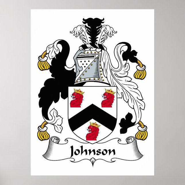 Póster Johnson Family Crest (Frente)