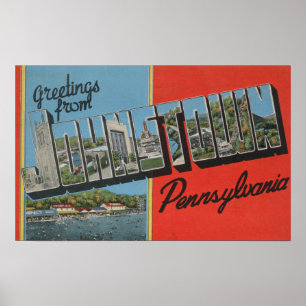 Póster Johnstown, Pensilvânia - grandes cenas da letra