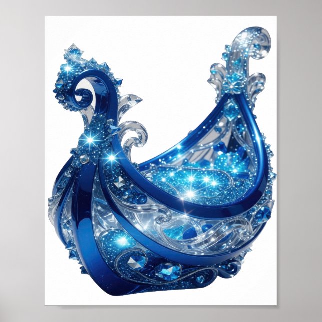 Poster Joia Prata BLUE CHIC (Frente)