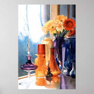 Póster "Jóias aguarela do vidro da arte do czar"
