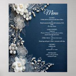 Poster Joias de fantasia em Blue Denim