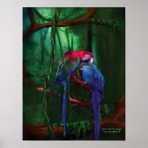 Póster Jóias do poster/impressão da arte da selva