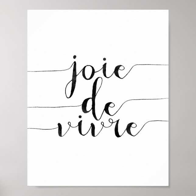 Poster Joie De Vivre (Frente)