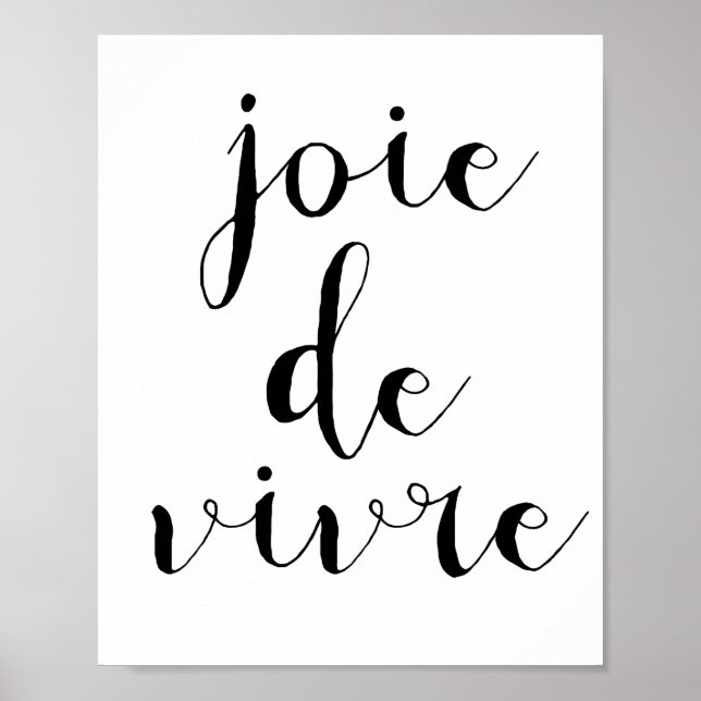 Poster Joie de vivre (Frente)
