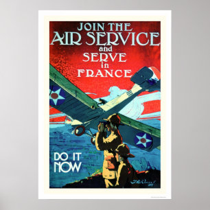 Poster Join the Air Service and Serve in France (US02052)