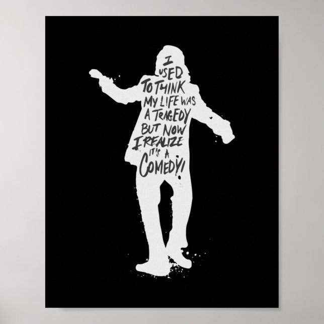 Poster Joker eu pensava que minha vida era uma tragédia (Frente)