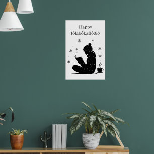Poster Jólabókaflóð – Enchente de Livros Islandesa, Prese