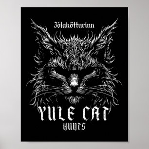 Poster Jólakötturinn Christmas Yule Cat Hunts