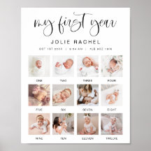 JOLIE Minimamente Divertido Boho Primeiro Ano - Ma