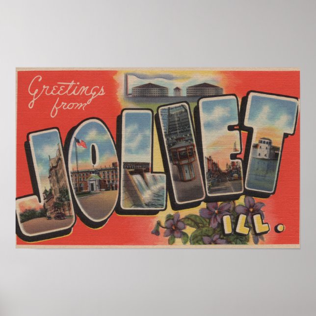 Póster Joliet, Illinois - Grande Letra Cena 2 (Frente)