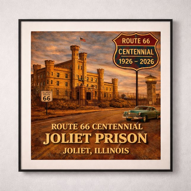 Poster Joliet Prison Chicago Route 66 (Criador carregado)