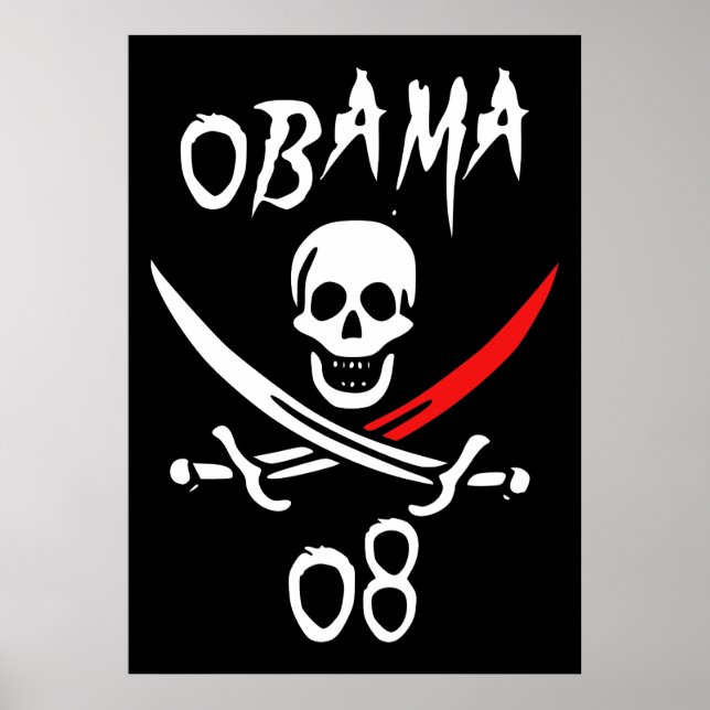 Poster Jolly OBAMA 08 {Dica de sangue} (Frente)