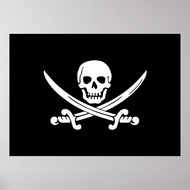 Poster Jolly Roger Pirate Flag (Frente)