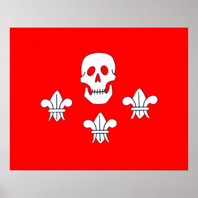 POSTER JOLLY ROGER SKULL E TRÊS MENTIRAS FLAG (Frente)