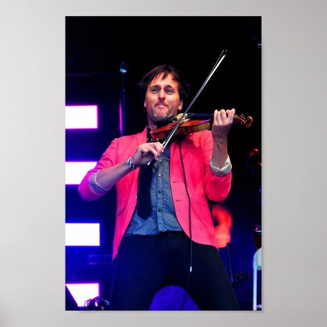Poster Jon Boden Atuando Ao Vivo Com A Borda (Frente)