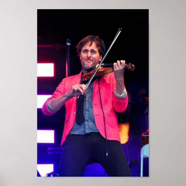 Poster Jon Boden Atuando Ao Vivo Com A Borda (Frente)