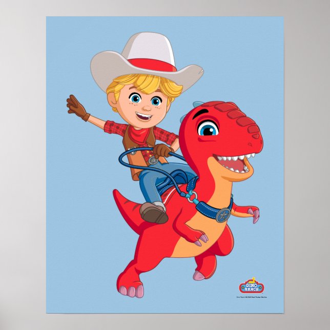 Poster Jon e Blitz | Dino Ranch (Frente)