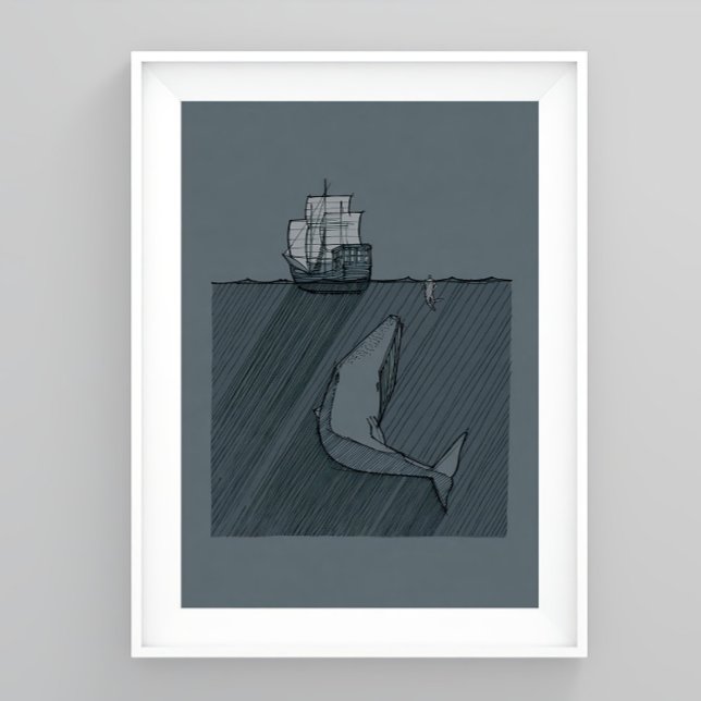 Poster Jonas e o Peixe, Arte de Parede de Jesus, Arte de  (Criador carregado)
